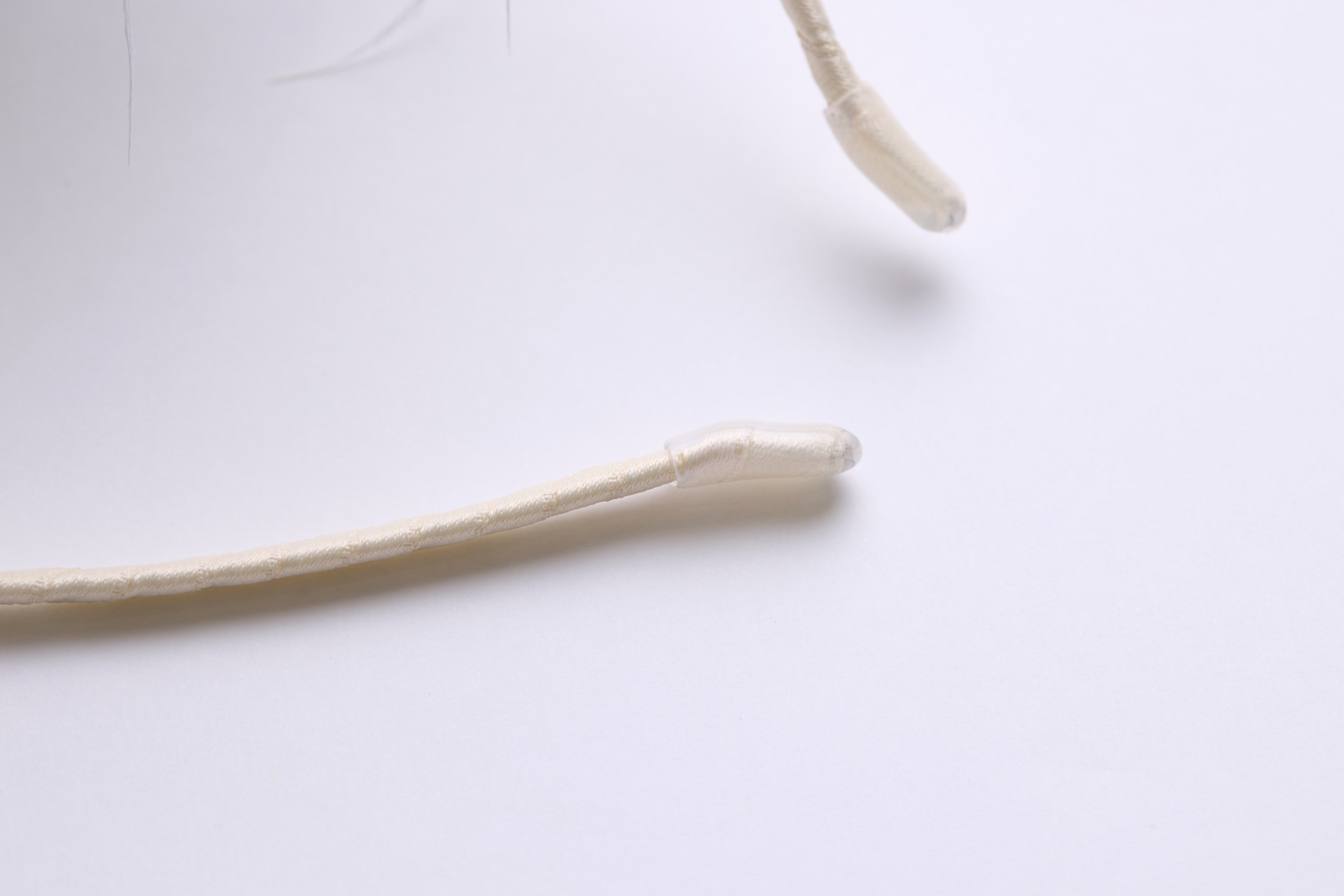 Ivory Hand-Beaded Lily Feather Headband