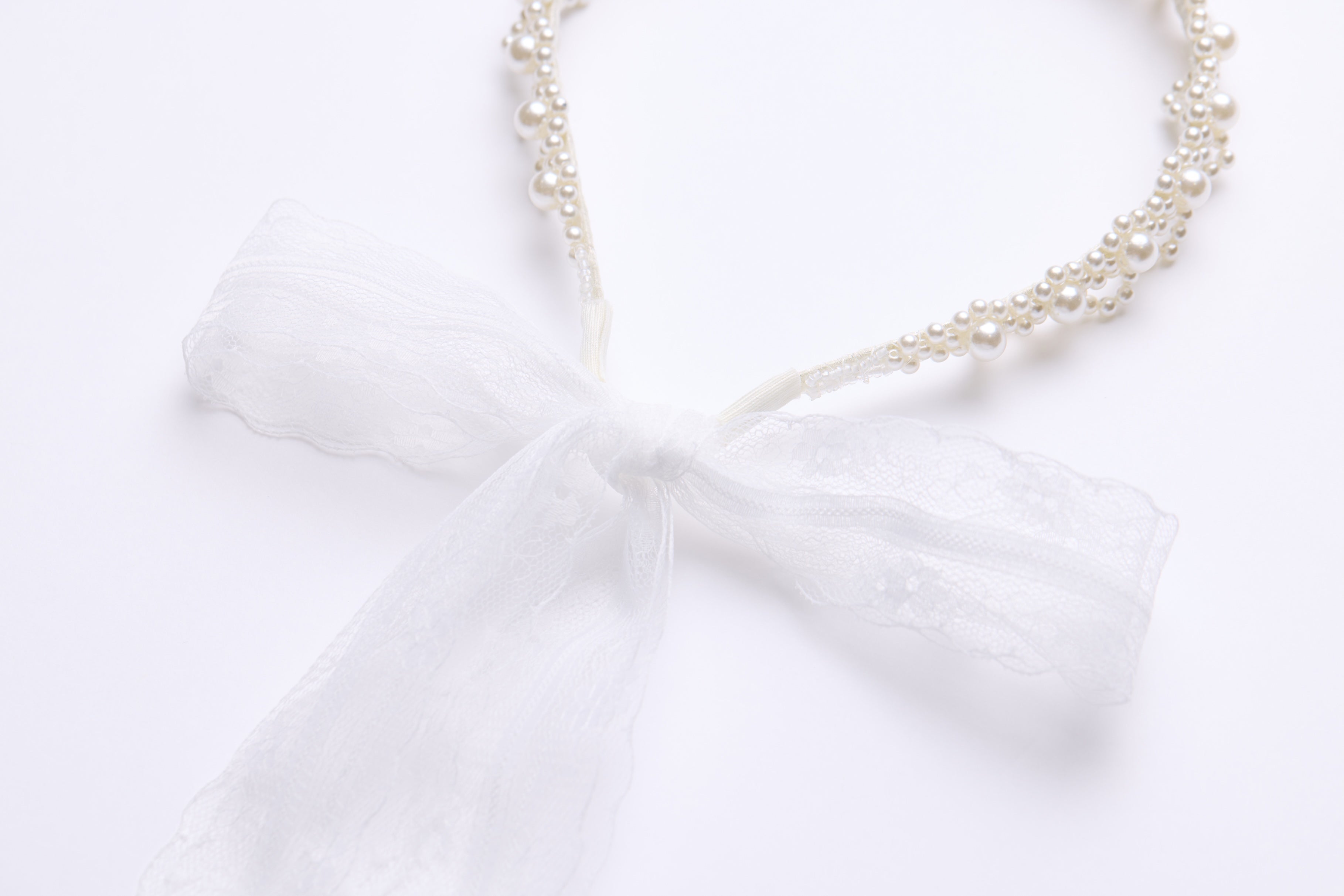 Moonlit Pearl Lace Headband