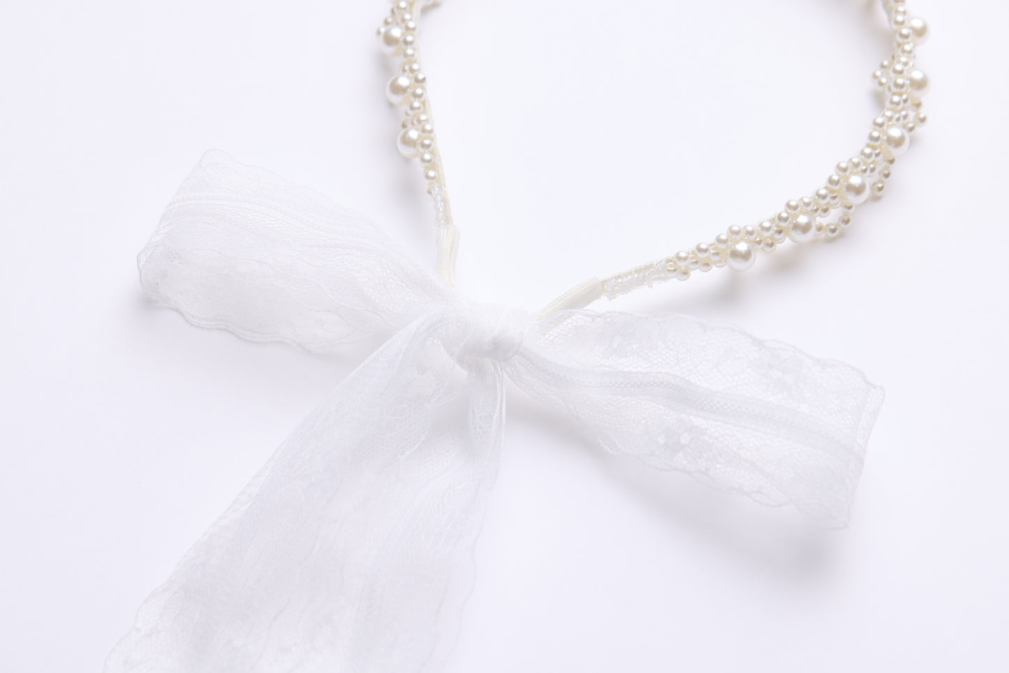 Moonlit Pearl Lace Headband
