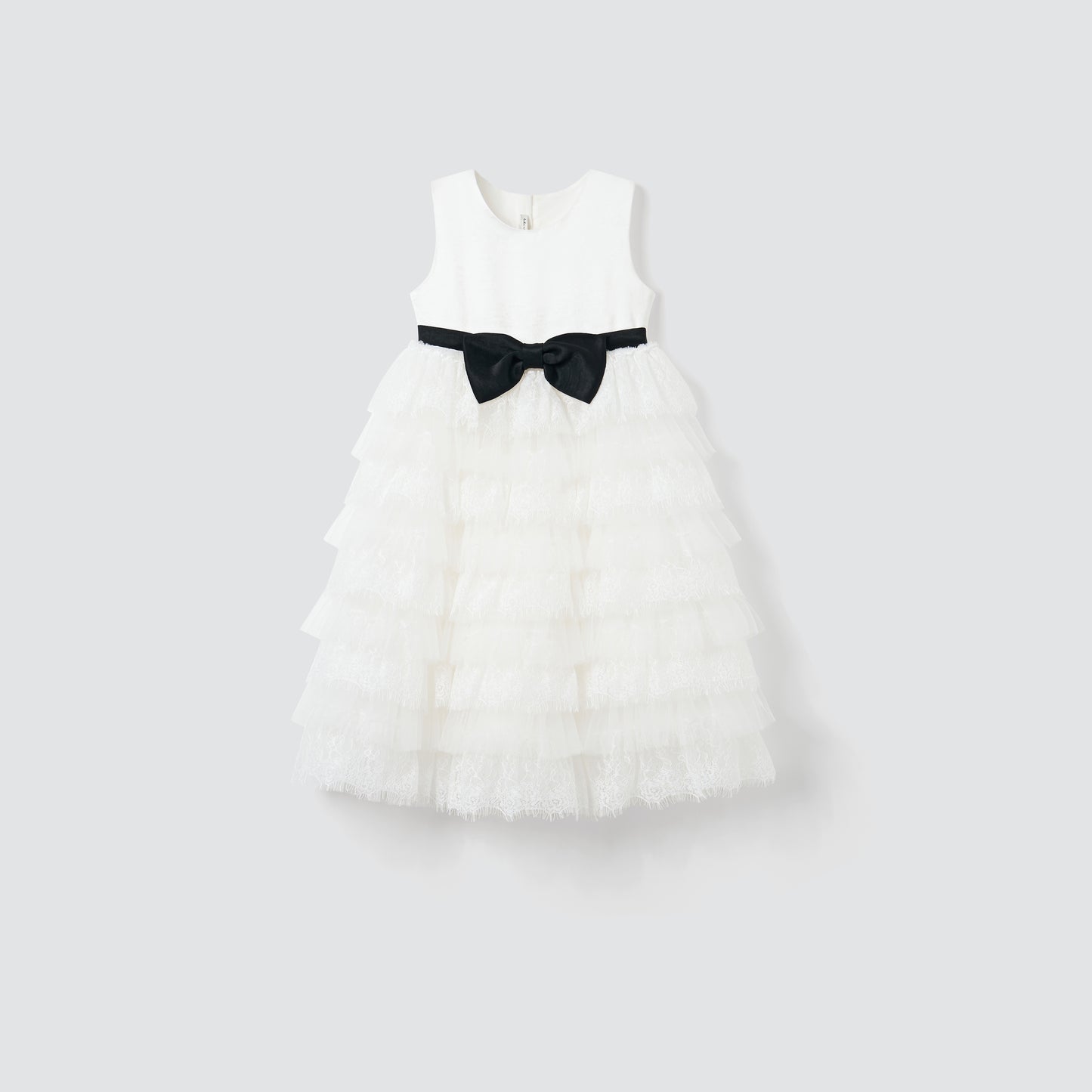 Monochrome Whisper Dress