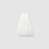 Monochrome Whisper Dress