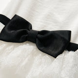 Monochrome Whisper Dress
