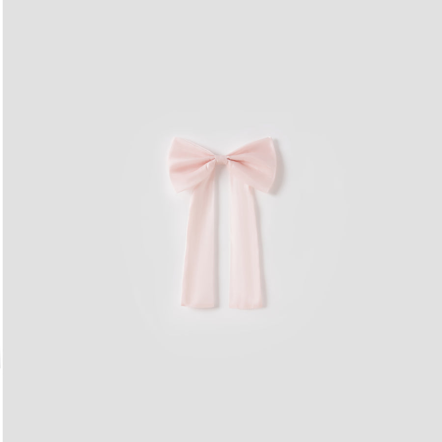 Blush Petal Blossom Tweed Bow Dress