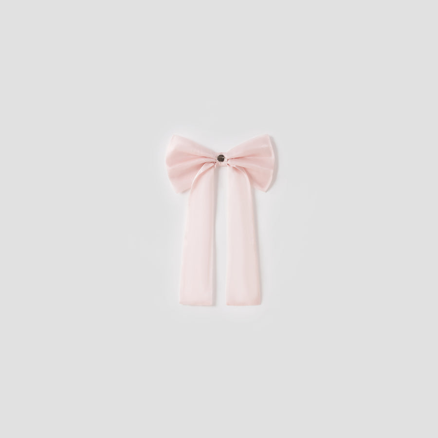 Blush Petal Blossom Tweed Bow Dress