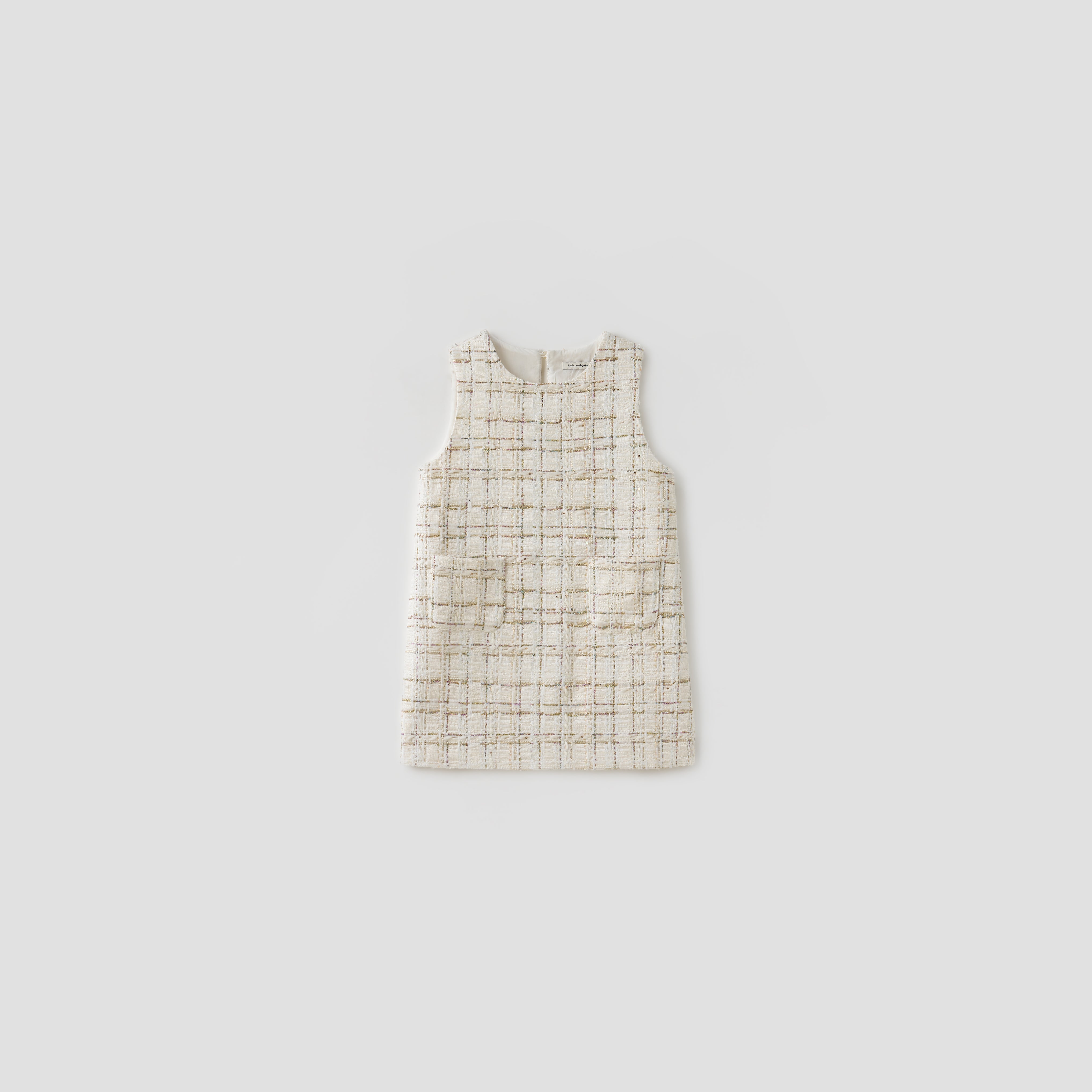 Ivory Lumière Tweed A-Line Dress
