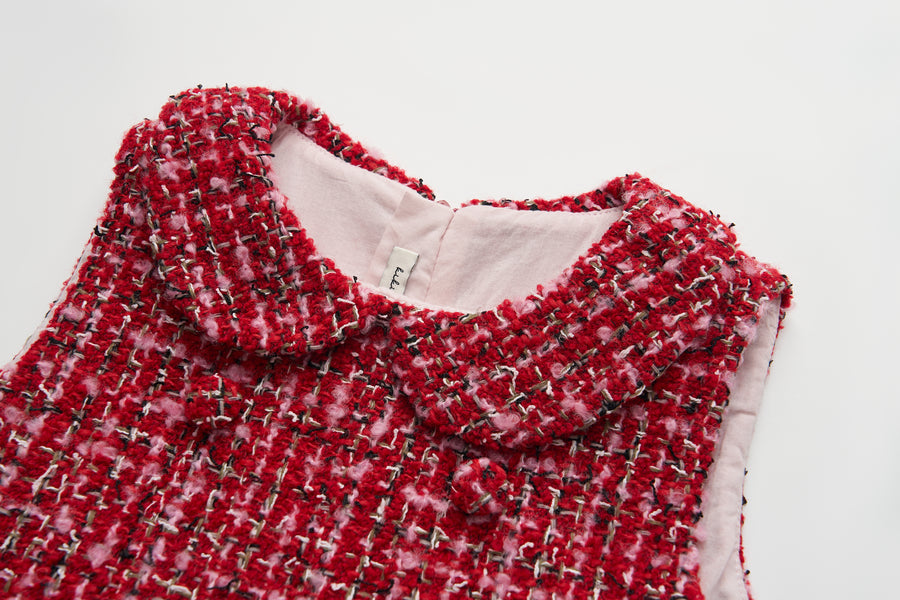 Ruby French Tweed Collar Dress