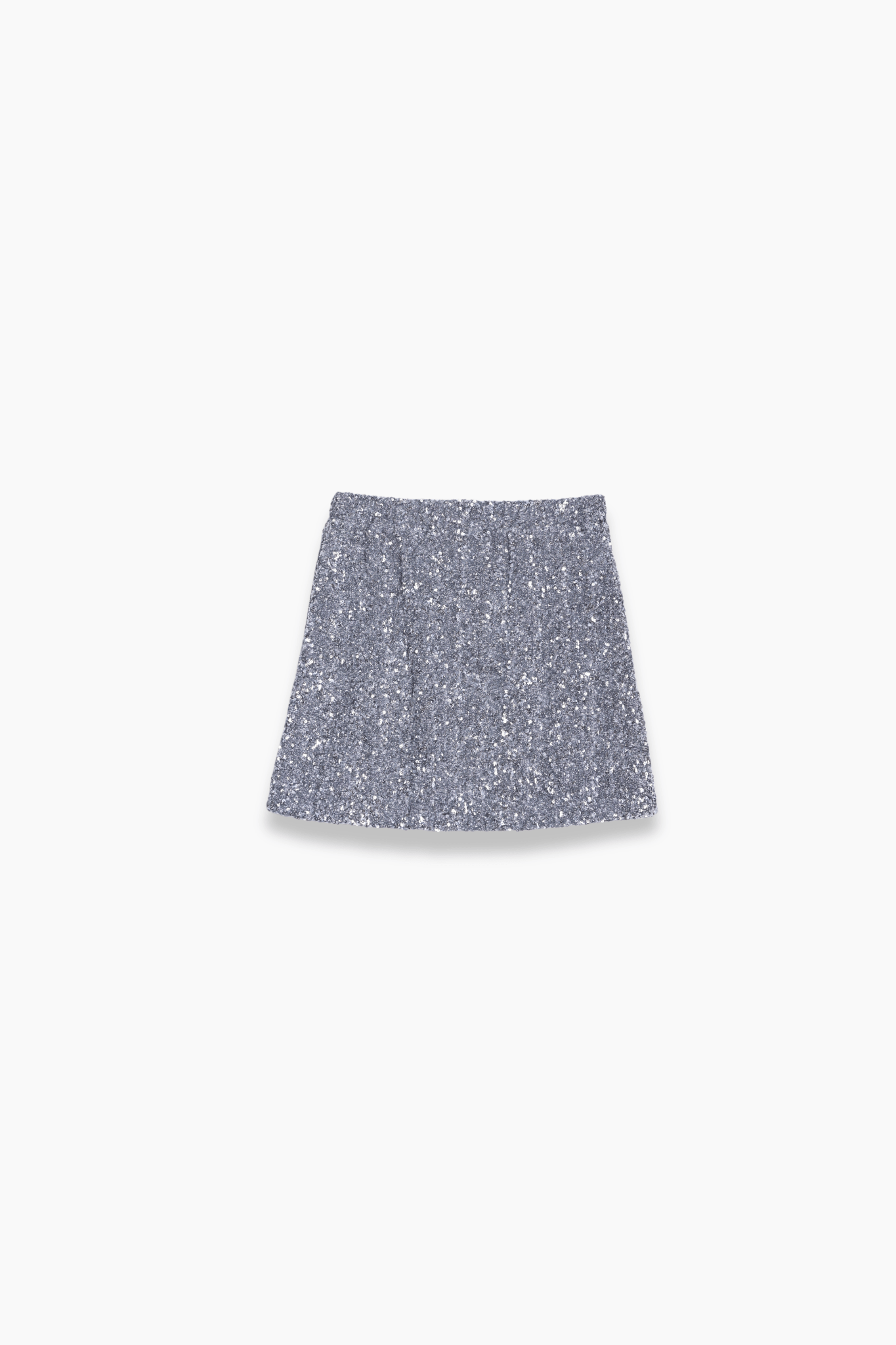 Girls Sequin Skirt - Silver