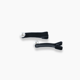 KIKI and JOJO Girls Velvet Pearl Hair Clip (2 Pack) in black, featuring elegant faux pearls and handmade detail, are shown on a plain white background.