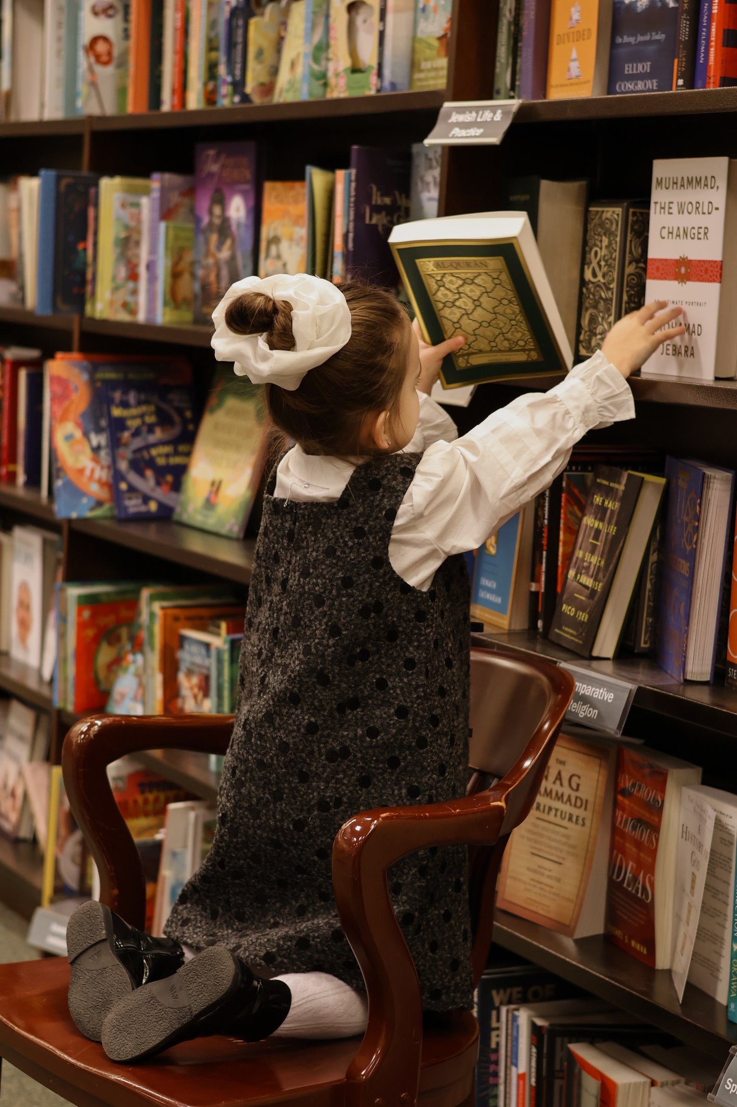 Girls Cloud White Organza Scrunchie