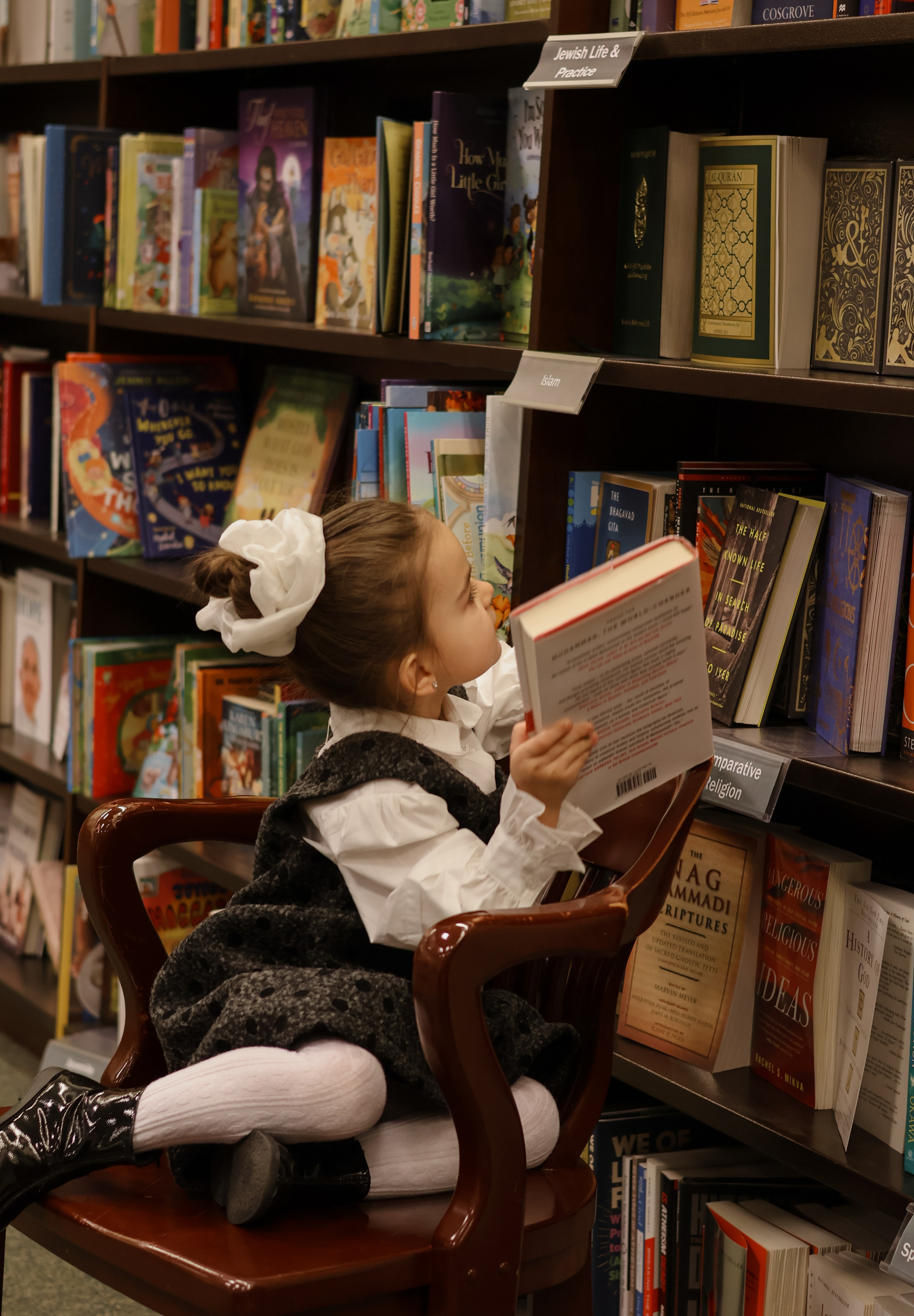 Girls Cloud White Organza Scrunchie